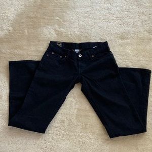 LUCKY BRAND WOMENS VINTAGE BLACK FLARE LEG JEANS LIL MAGGIE SZ 2 L 31